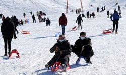 Elmadağ Kayak Merkezi'nde eğlenceli kısıtlama