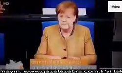 Angela Merkel maskesini unutunca...