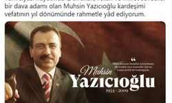 Cumhurbaşkanı Erdoğan, Yazıcıoğlu'nu andı
