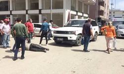 Yaralı yerine arabasının tamponuyla ilgilendi