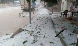 Burdur'da dolu hayatı felç etti