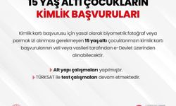 15 yaş altı çocukların kimliğinde yeni gelişme