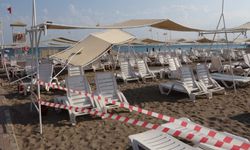 Antalya'da sahili 'hortum' vurdu, 6 turist yaralandı