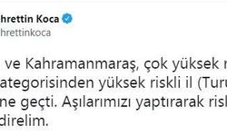 Bakan Koca: 2 il kırmızı kategoriden turuncu kategoriye geçti