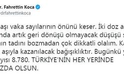 Bakan Koca: İki doz aşı vaka sayılarının önünü keser