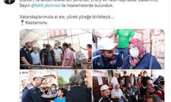 Bakan Kurum: Vatandaşlarımızla el ele, yürek yüreğe birlikteyiz...