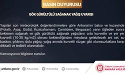 Ankara Valiliği'nden 'gök gürültülü sağanak' uyarısı