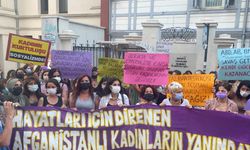 Kadıköy'de Afgan kadınlar için eylem 