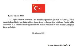 Madenlerde devlet hakkı oranı yüzde 25 artırıldı
