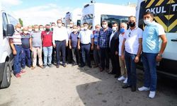 Servis araçları dezenfekte ediliyor