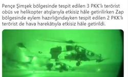 MSB: 5 terörist etkisiz hale getirildi 