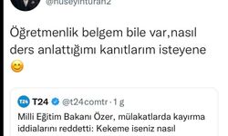 Sanatçı Hüseyin Turan'dan Bakan Özer'e 'kekeme' yanıtı