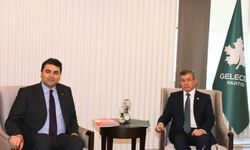 DP Genel Başkanı Uysal, Gelecek Partisi Genel Başkanı Davutoğlu'nu ziyaret etti