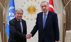 Erdoğan Guterres'i kabul etti