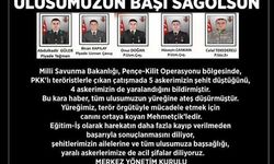 Kuzey Irak'ta şehit sayısı 5'e yükseldi