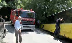 Sarıyer'de İETT otobüsü kaza yaptı