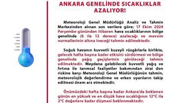 Ankara Valiliği: Sıcaklıklar 6 ila 12 derece birden düşecek