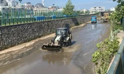 Bursa'da Mandıras Deresi'nde yaz temizliği