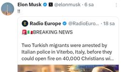 Elon Musk'tan, "İki Türk İtalya'da 40 bin Hıristiyan'a ateş açmadan önce polis tarafından yakalandı" paylaşımı