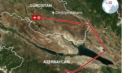 TSK'ya ait bir askeri kargo uçağı Gürcistan - Azerbaycan sınırında düştü; Uçakta 20 personel var