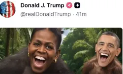 Trump'tan, Barack ve Michelle Obama’yı hedef alan ırkçı görsel; Tepkilerin ardından paylaşımı kaldırıldı