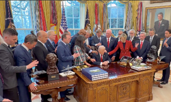 ABD Dışişleri Bakanı Rubio'nun "İran, dindar fanatikler tarafından yönetiliyor." açıklaması sırasında Beyaz Saray ...