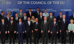 AB liderlerinden Güney Kıbrıs'ta Ortadoğu için ortak söz; Lübnan, Mısır, Suriye ve Ürdün de katıldı