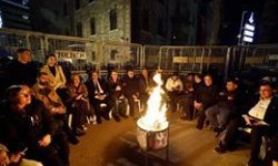 İzmir'de Meslek Fabrikası önündeki nöbet ikinci gününde