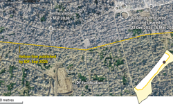 Gazze'de, hukuki sonuçlardan kaçınmak için kasıtlı olarak tasarlanmış bir ilhak yöntemi; Sarı çizgi