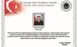MSB duyurdu: Piyade Uzman Çavuş, silah kazasında şehit oldu
