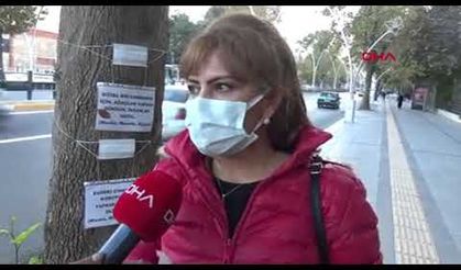 Ağaçlara maske taktı