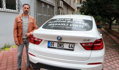 90 bin Euro'ya aldığı sıfır kilometre cipi boyalı çıktı