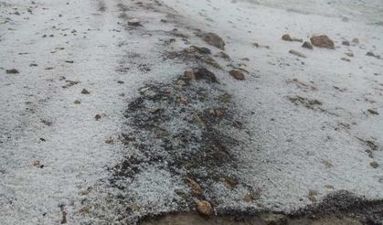 Adana'da ceviz büyüklüğünde dolu yağdı