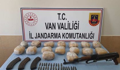 Van'da PKK'ya ait uyuşturucu ve silah ele geçirildi