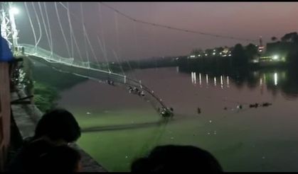 Hindistan'da çöken köprünün güvenlik sertifikası yokmuş: 141 can kaybı