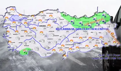 Doğuda çığ, buzlanma ve don... Yurtta bugün hava nasıl olacak?