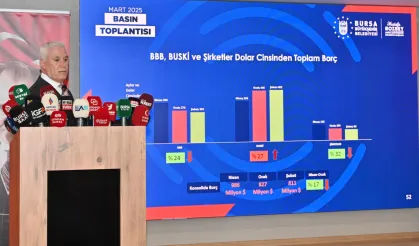 Başkan Bozbey mali durumu açıkladı: Bursa Büyükşehir'in toplam borçları azaltılsa da BUSKİ'nin borcu artıyor!