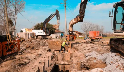 Sakarya'da 17 bin 500 metrelik atık su hattında sona doğru