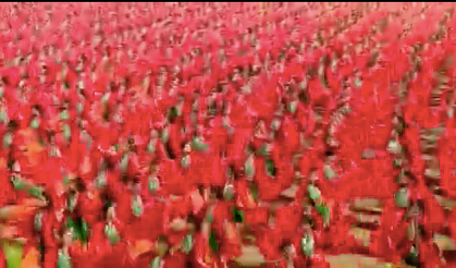 Hindistan'da rengarenk program; Binlerce kişi dans etti