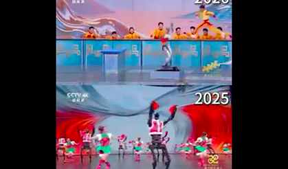 Bahar Festivali Galası'nda kung-fu yapan robotlar