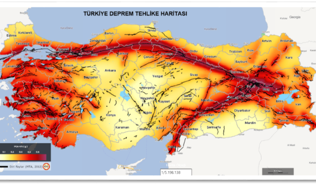 Güncel fay hattı haritasına göre, riskli bölgeler nereler?