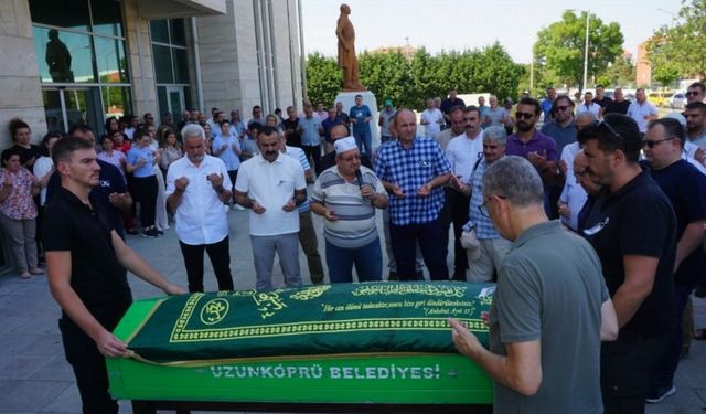 Uzunköprü'de eski başkan Çobanoğlu'na son görev