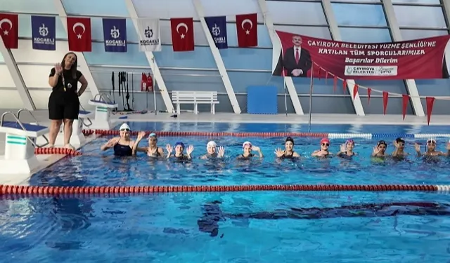 Çayırovalı minik yüzücülerin hedefleri olimpiyat