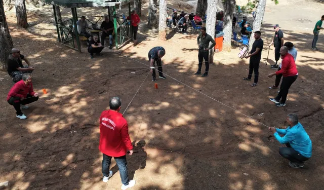 Konya'da gaziler kampta moral buldu