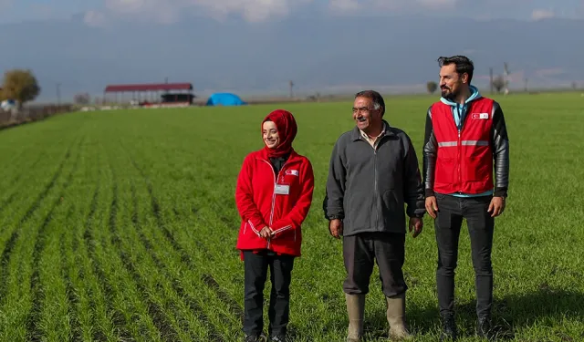 Depremden etkilenen çiftçilere Kızılay'dan 70.8 milyon destek