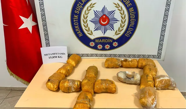 Mardin'de 15 kilo 850 gram uyuşturucu ele geçirildi