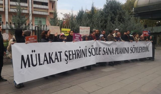 Mülakat mağduru öğretmenler TBMM bahçesinde seslendi: Kime güveneceğiz?