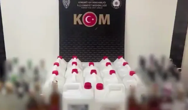 Sahte içkiye büyük gözaltı: 159 bin 767 litre sahte içki ele geçirildi