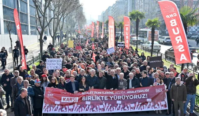 Bursa'dan adaletsizliğe yürüdüler