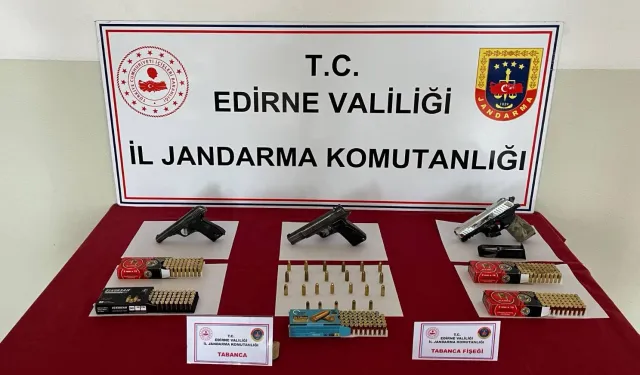 Edirne Havsa’da kaçak silah operasyonu!